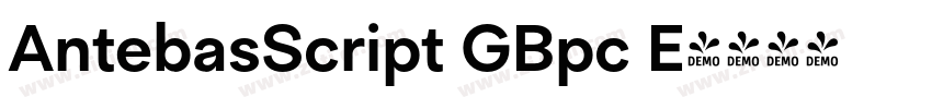 AntebasScript GBpc E字体转换